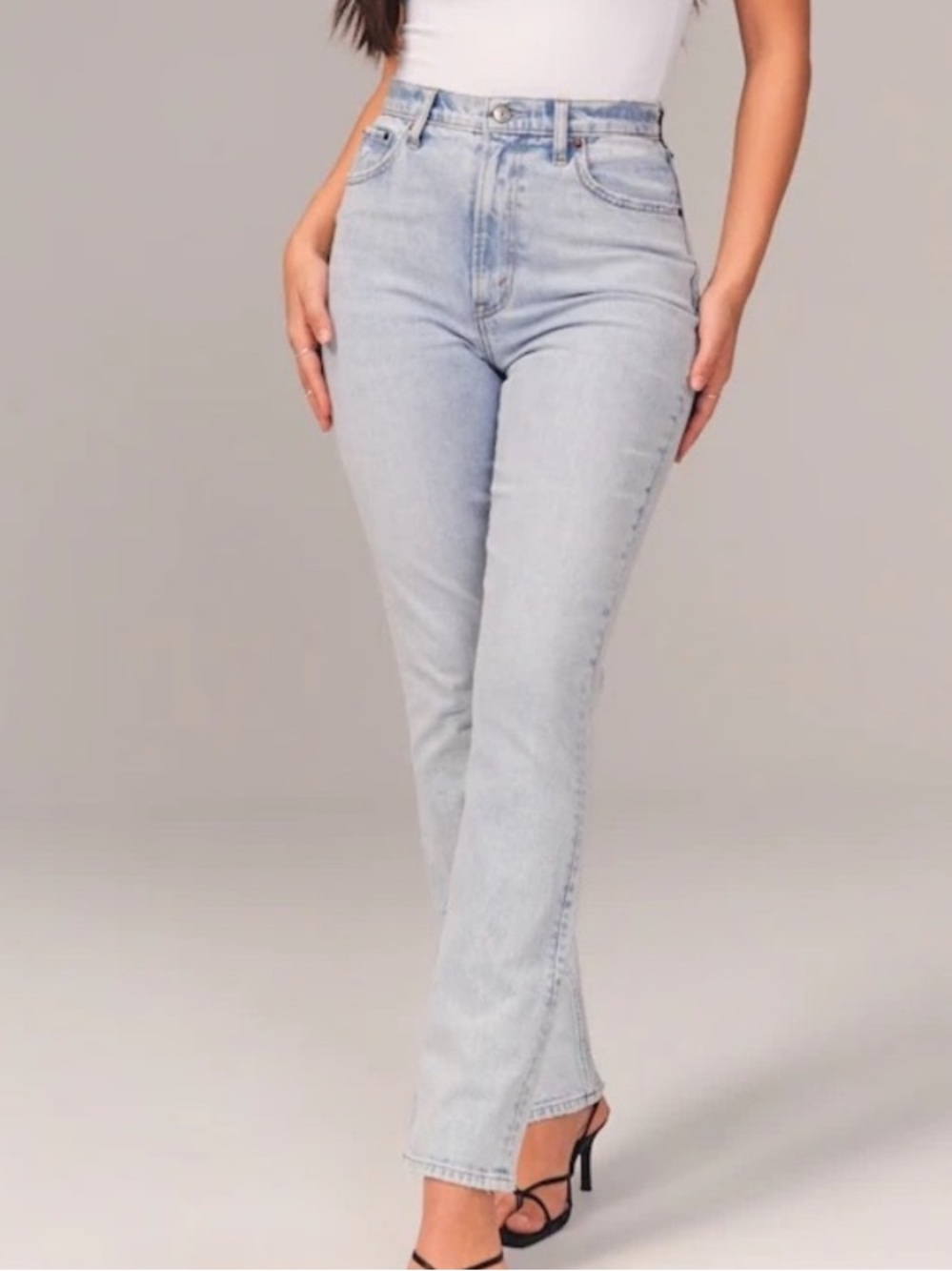 Abercrombie & Fitch The 90s Slim Straight Ultra High Rise Jeans Sz 8 S